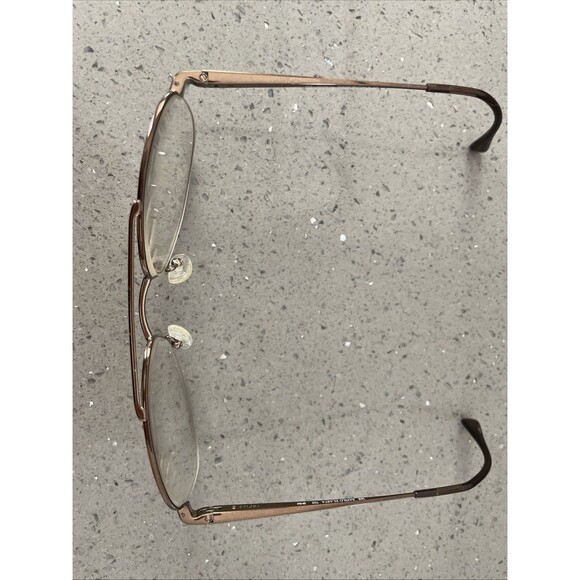 Safilo Elasta Eyeglasses Frames ONLY Italy 56-18-145 9HM 7115 Aviator Brown - Picture 2 of 14
